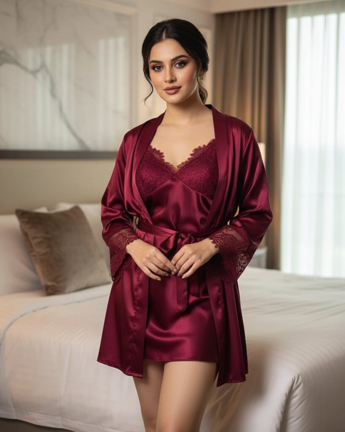 Luxury Silk Nightwear Set | Premium Quality Fabric