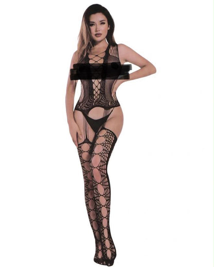 Transparent Net Stocking For Girls - Lingeerie Nighty Set Bridal Honeymoon Dress