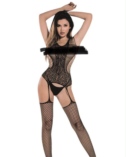 Transparent Net Stocking For Girls - Lingeerie Nighty Set Bridal Honeymoon Dress