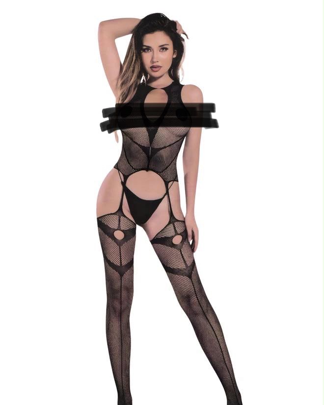 Transparent Net Stocking For Girls - Lingeerie Nighty Set Bridal Honeymoon Dress