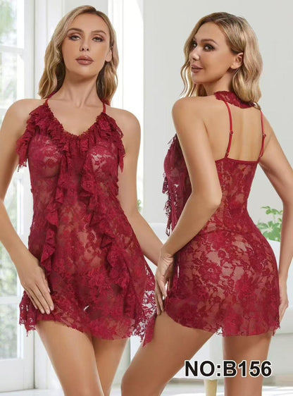 Honeymoon Transparent Net Nighty Bridal Night Suit